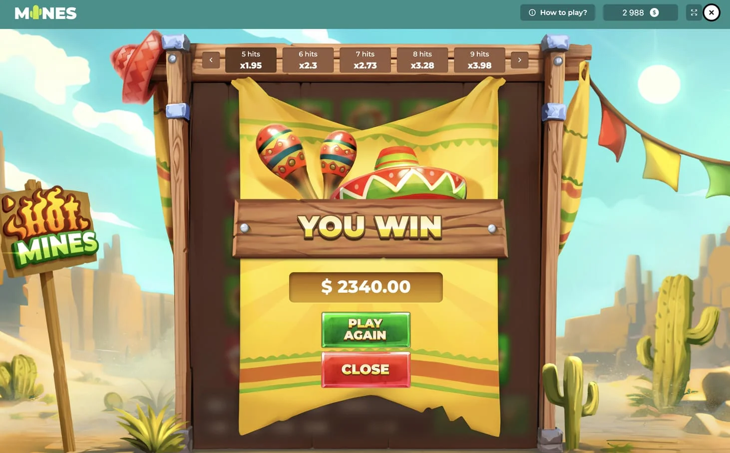 Hot Mines Play On ValorBet